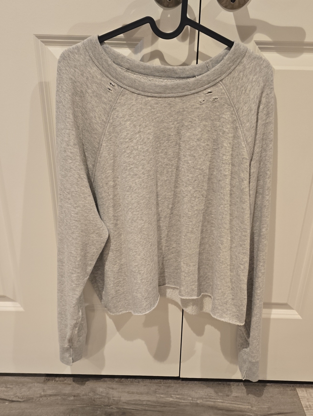 aerie Light Gray Crewneck Sweatshirt